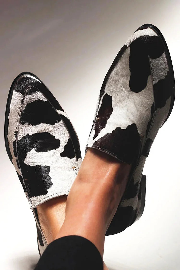 BENEDETTA | LOAFERS MIT KUHPRINT