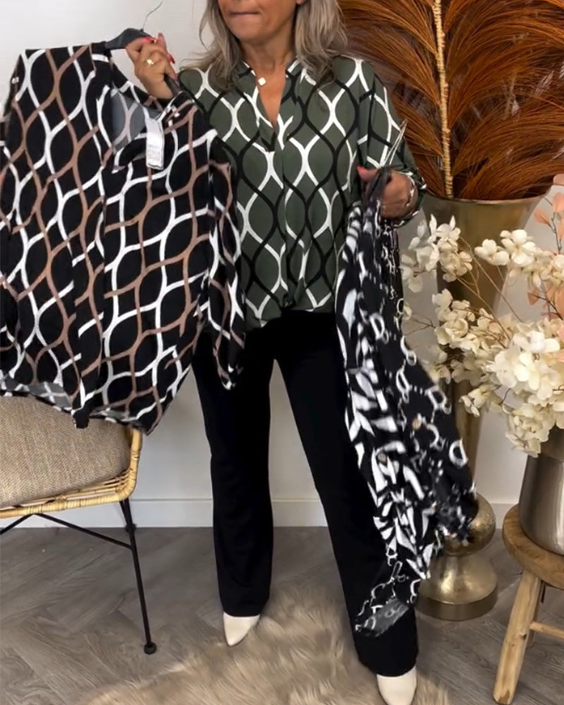 Noor – Bluse mit Grafikdruck