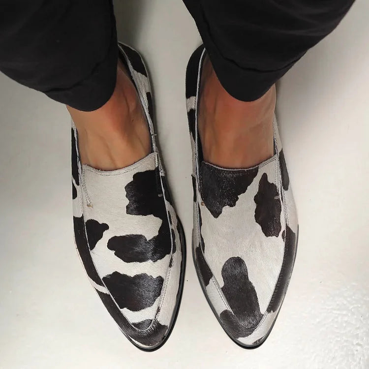 BENEDETTA | LOAFERS MIT KUHPRINT
