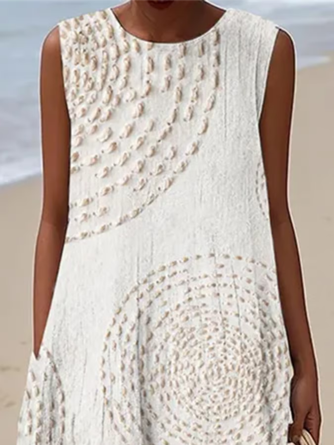 Kleid | Ärmellos, lässig, bedruckt