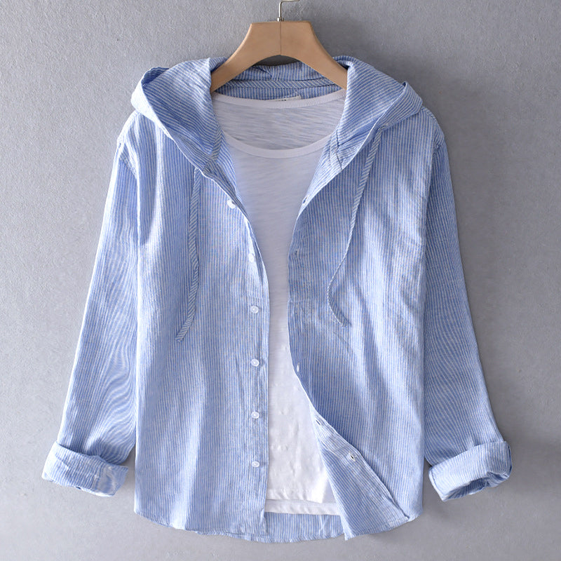 Filipa – Baumwollbluse mit Kapuze