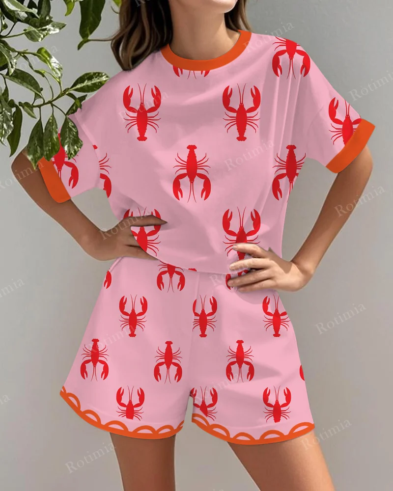 Leinenset | Hummerdruck